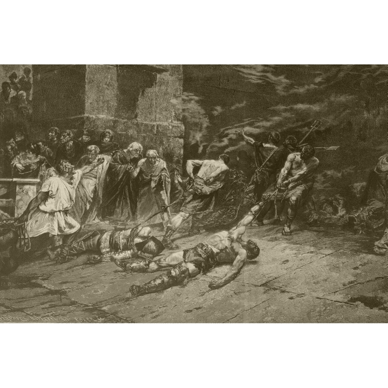 Posterazzi The Spoliarium. After A Painting By Juan Luna. From Album Artistico Published Circa 1890. Poster Print